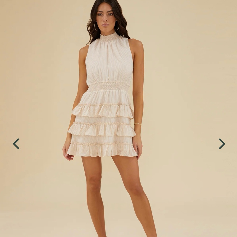 Rachel Parcell Halter Ruffle Mini Dress NWT